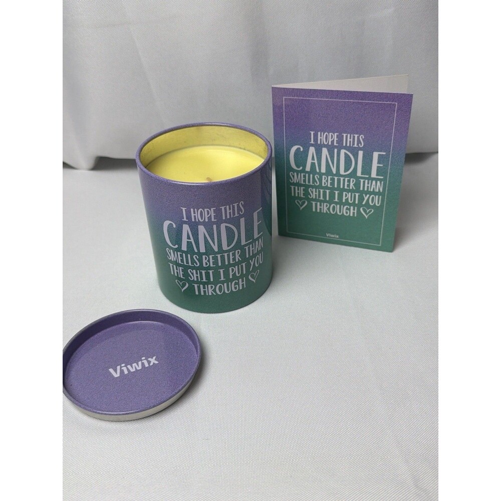 Viwix Funny Candle Gift Box “Smells Better Than the Sh*t I Put You Through” New